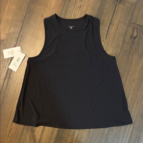 Johnny Was BEE ACTIVE HIGH NECK ACTIVE SWING TANK Large NWT Black Sleeveless - Picture 3 of 11